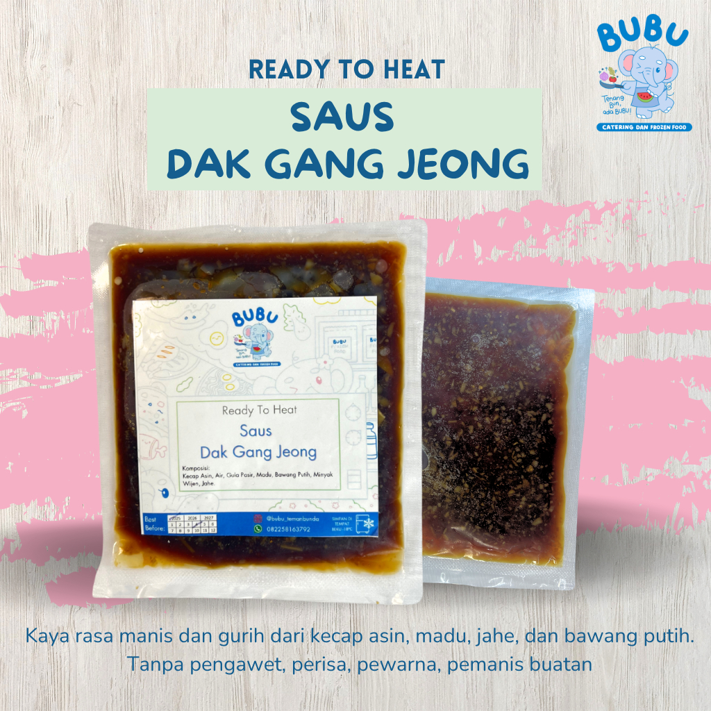 

SAUS DAK GANG JEONG ORIGINAL BUBU FROZEN FOOD ISI KEMASAN 100GR