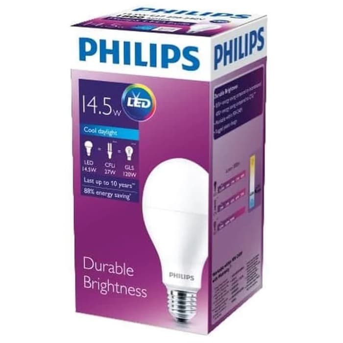 LAMPU BOHLAM LED 14,5Watt 14,5W  14,5Watt  PHILIPS E27 MYCARE A60