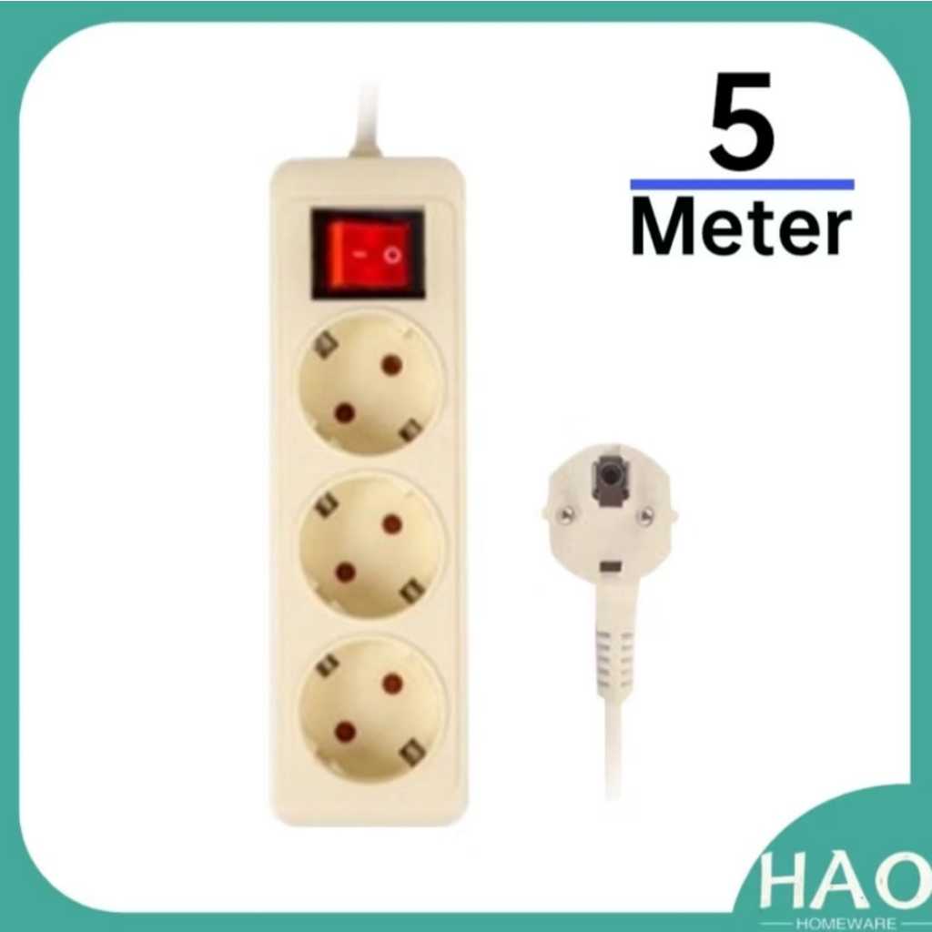 STOK KONTAK KABEL 5 METER