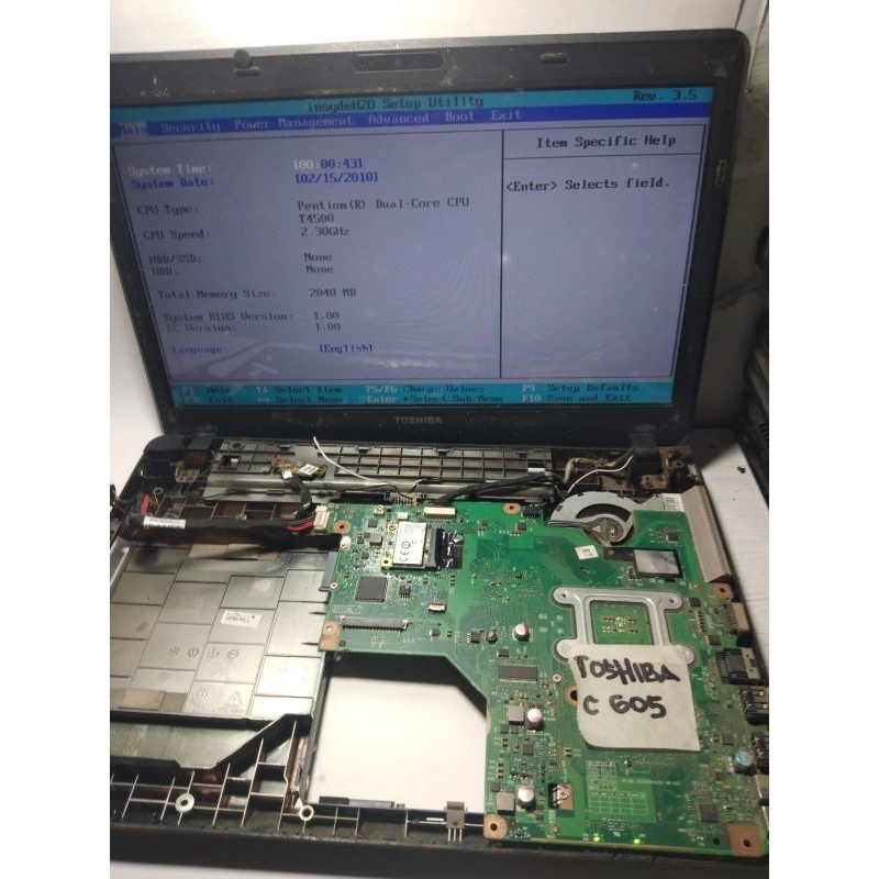 Motherboard Mainboard Mobo Laptop Toshiba Satellite C650
