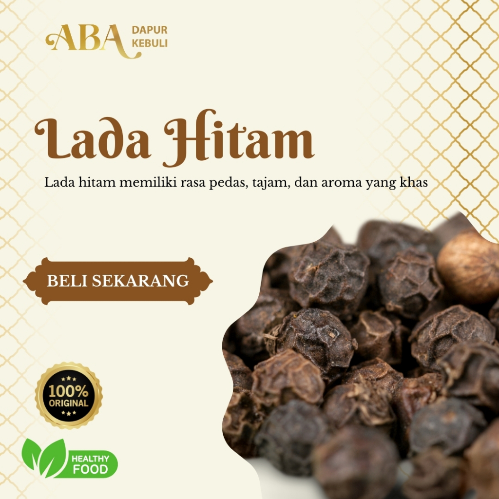 

Lada Hitam 100grm Bumbu Dapur rempah-rempah