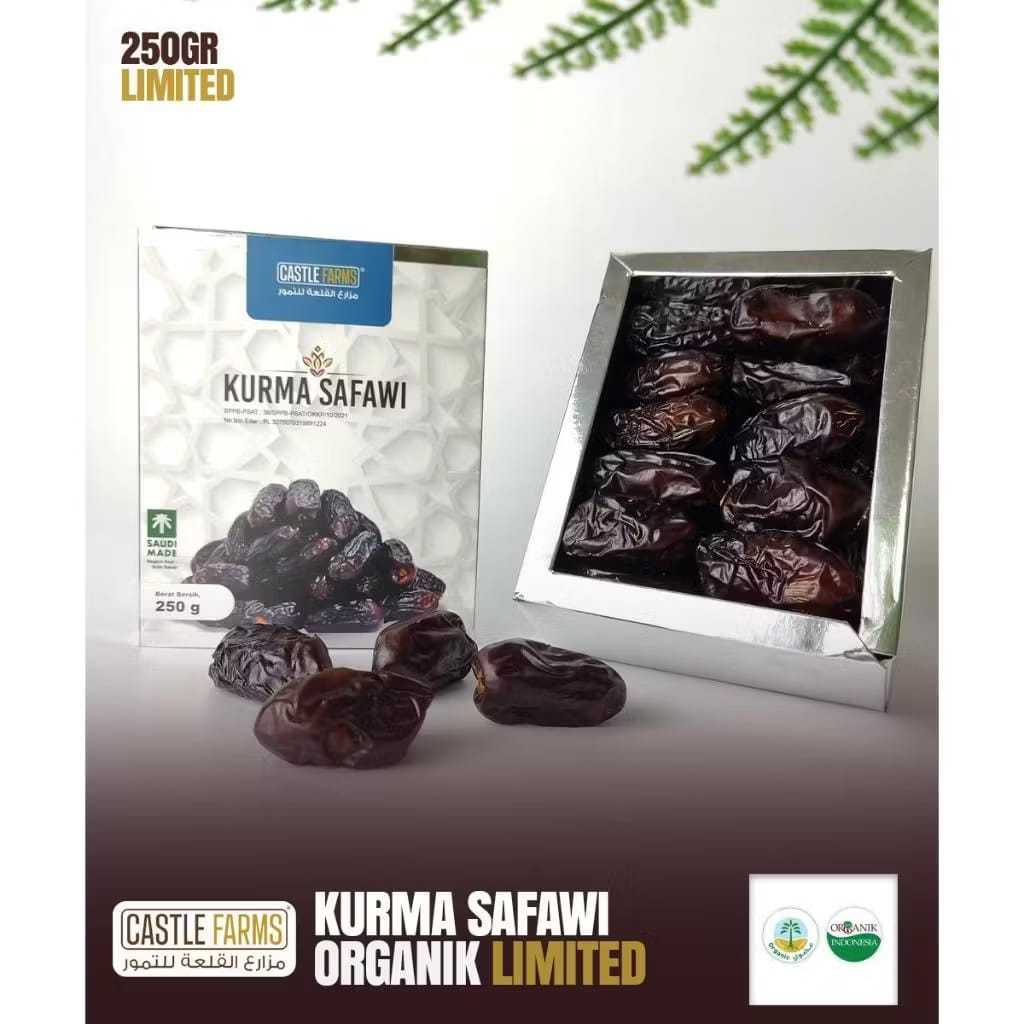 

Kurma Safawi Dates 250gr Organik Limited Original Castle Farms Arab Saudi