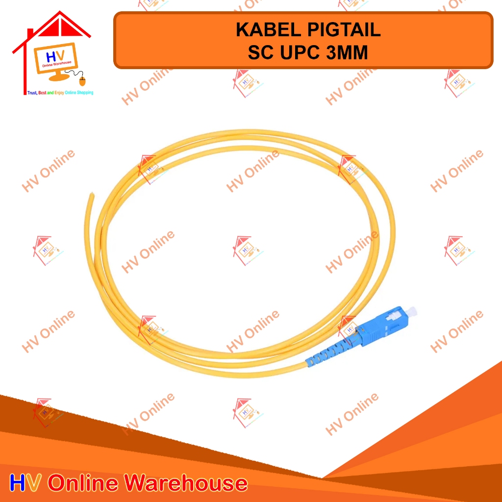 Pigtail SC UPC Fiber Optik SC/UPC  3mm kabel pigtail sc