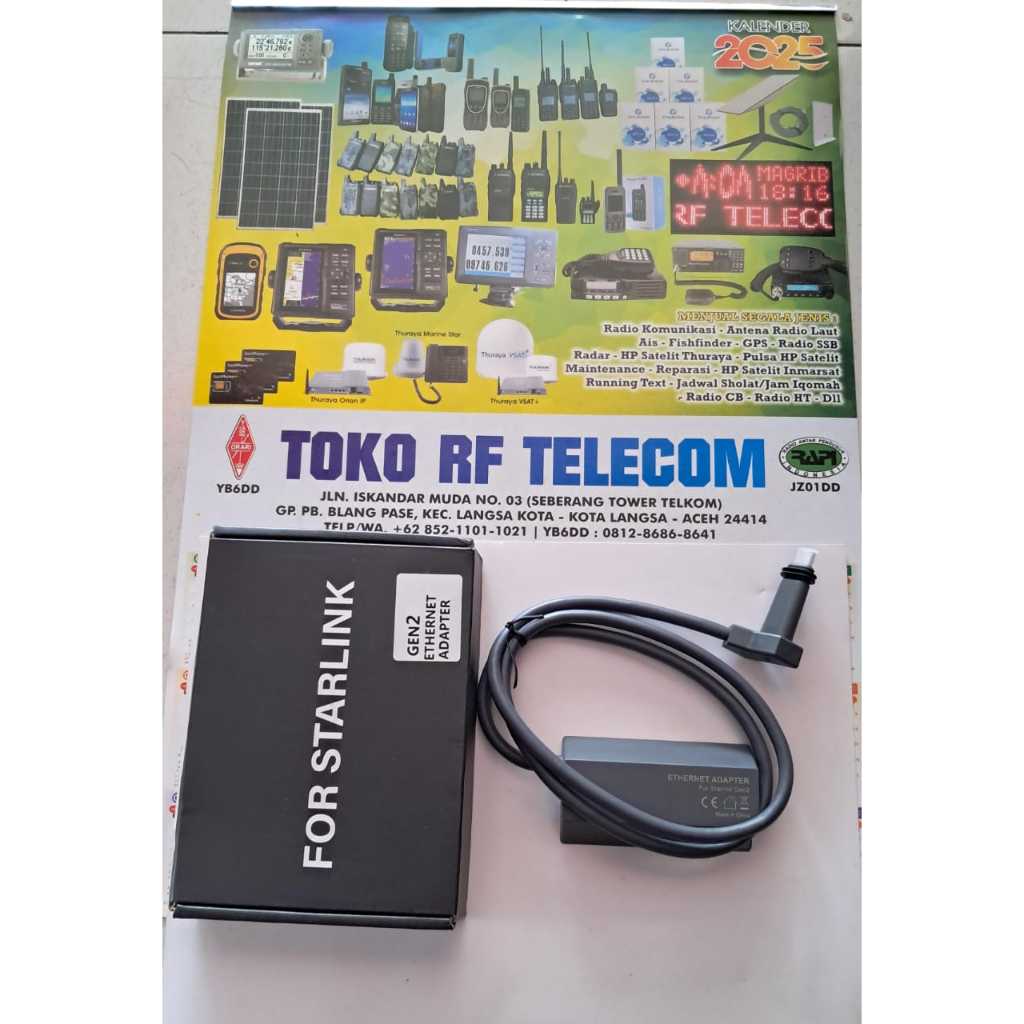 Adapter Lan Starlink V2/Gen 2 STARLINK ETHERNET ADAPTER / LAN / RJ45 Starlink Internet Satelit