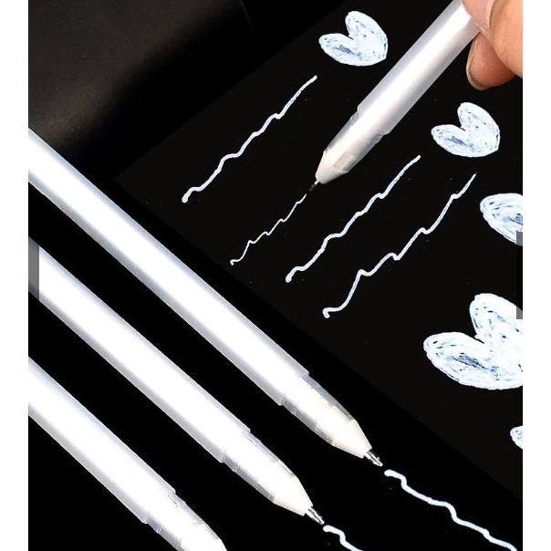 

GNR Pulpen Gel pen Pena Sorot Lukisan Pena Gel Sketsa Putih Gambar Garis Cepat Kering