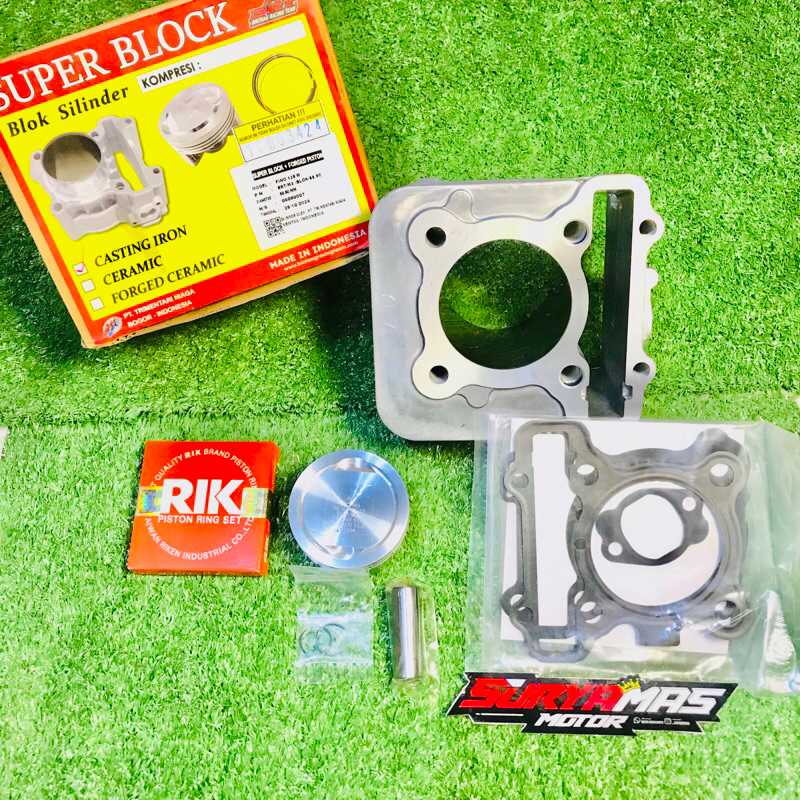 BLOK BRT RACING BLOK BTR SET LENGKAP  BLOK + SEHER MIO M3 / FINO 125 / SOUL GT 125 / MIO SPORTY - 25