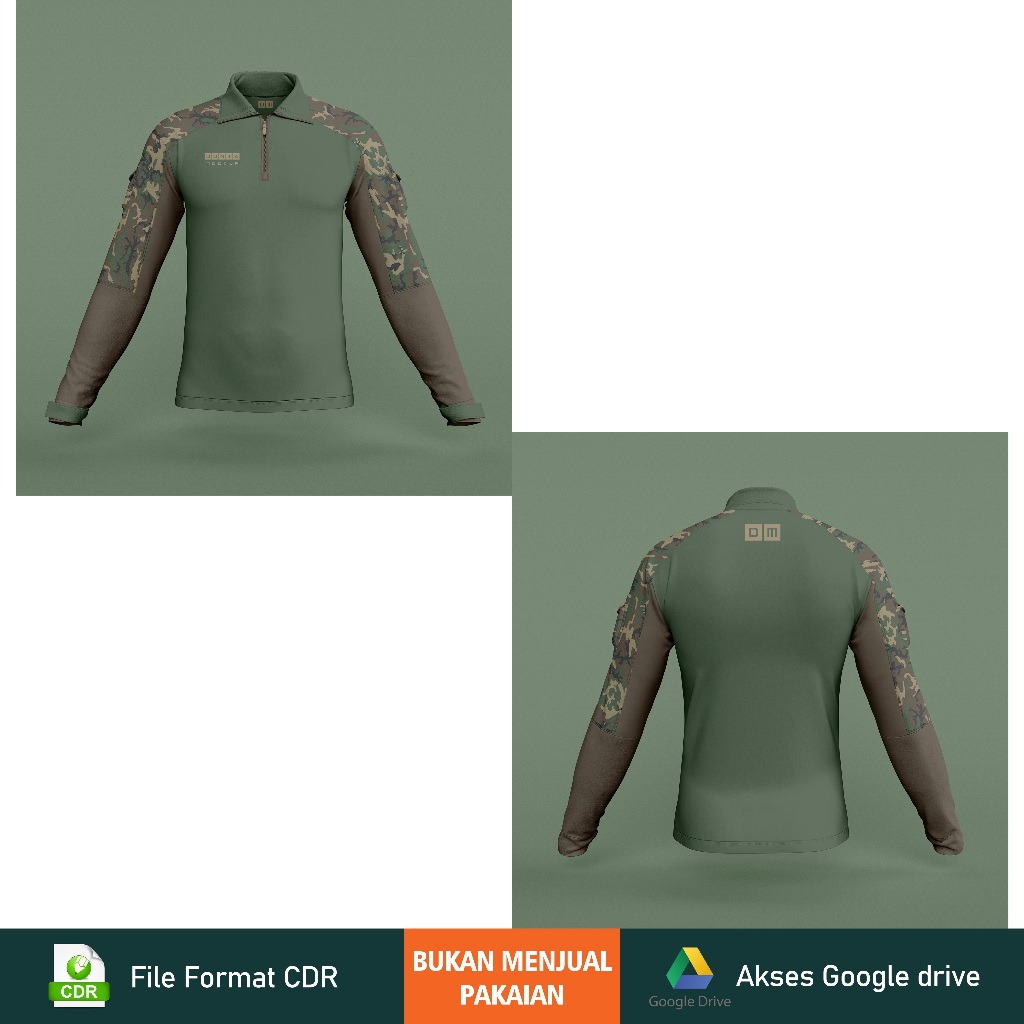 Mockup Taktikal Shirt - Corel DRAW