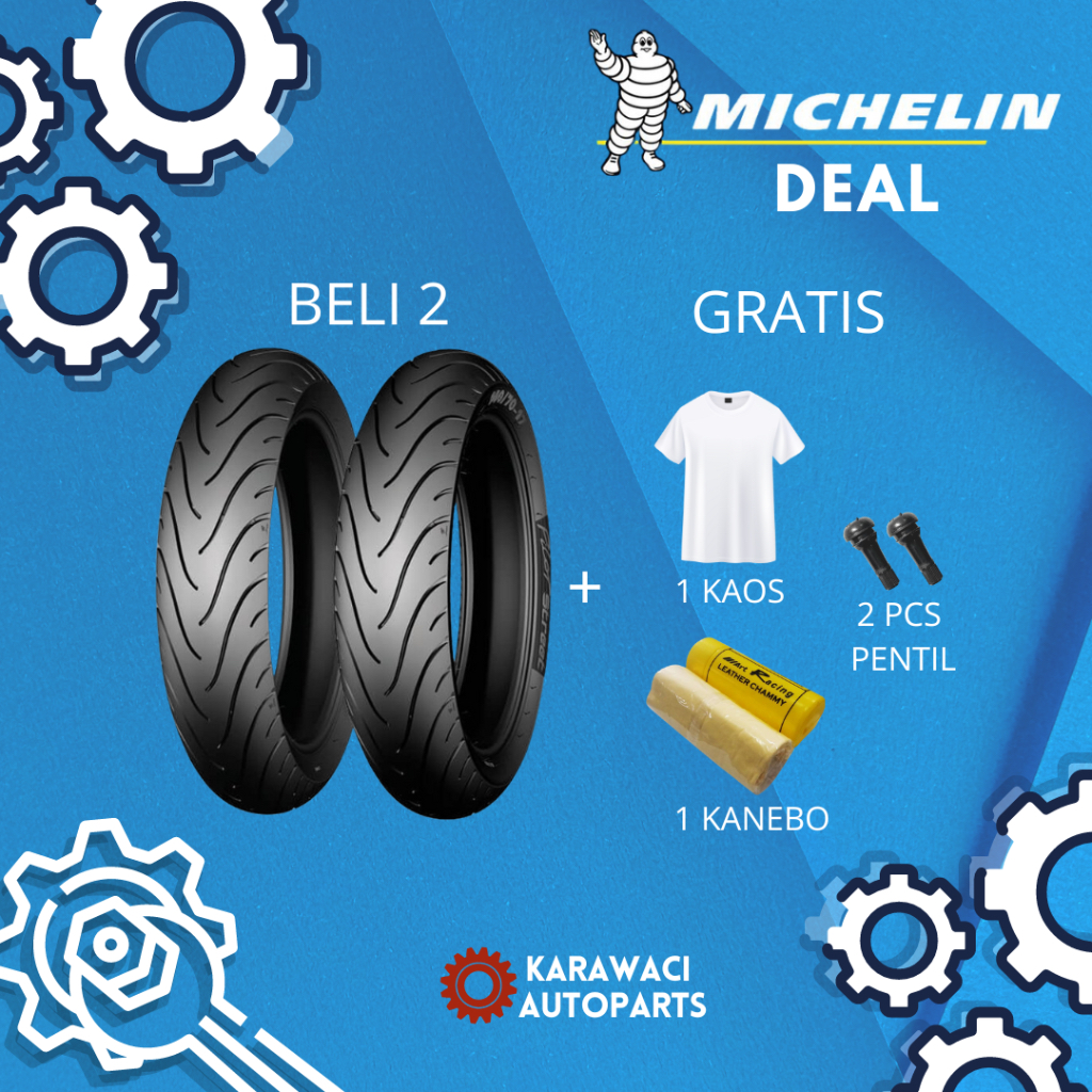 [CUCI GUDANG] Ban Motor Michelin 90/80 Ring 14 PILOT STREET / CITY GRIP PRO / PILOT STREET 2 Tubeles