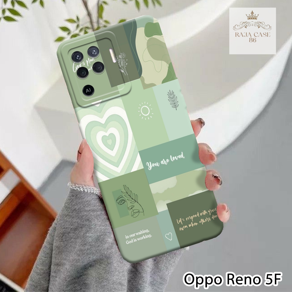 Softcase Oppo Reno 5F 4G - Rajacase - Case Oppo Reno 5F 4G - Motif Case Aesthetic - Case Oppo Reno 5