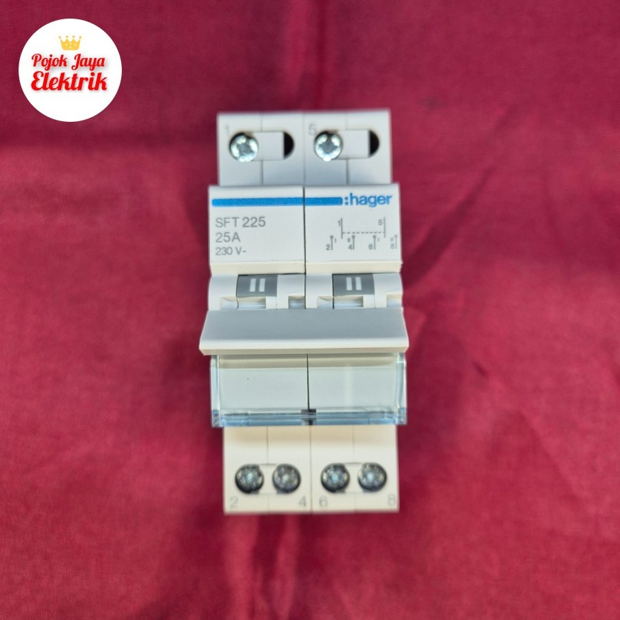 SFT225 MCB Handle COS OHM Saklar 25A Amper 2P Phase Hager