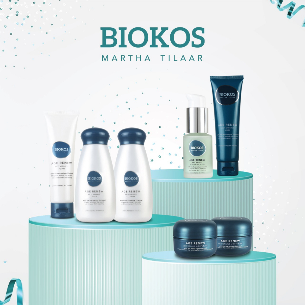 BIOKOS Age Renew Anti Wrinkle Toner / Cleanser - Toner dan Pembersih Make Up Anti Aging
