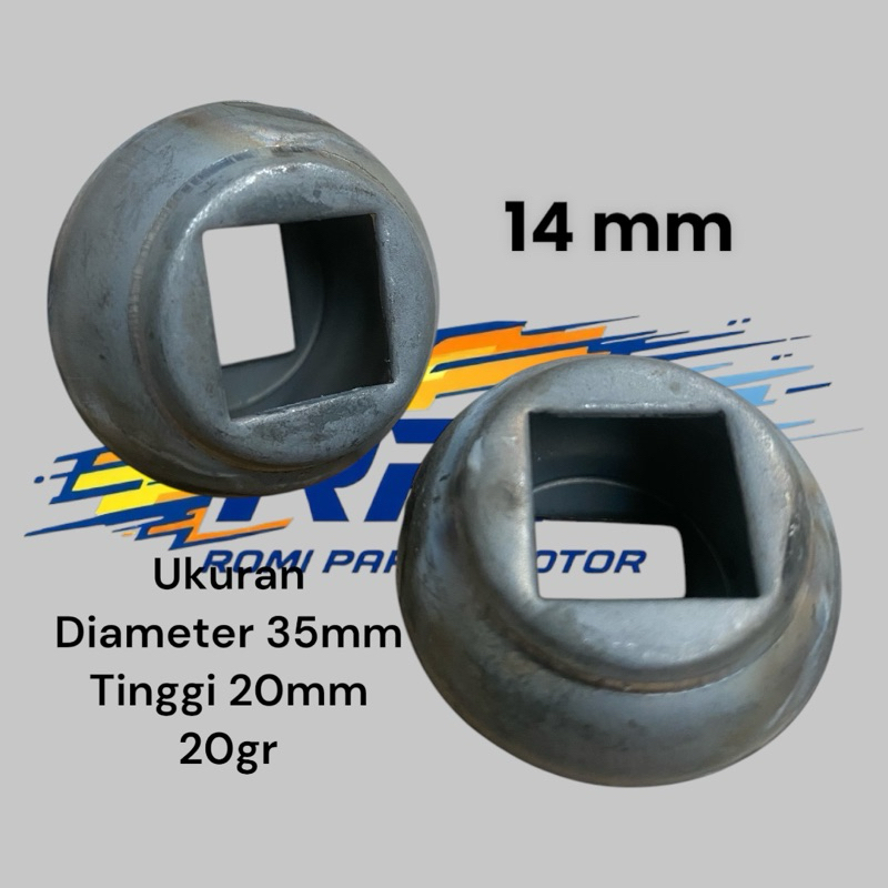 CINCIN BULAT/GENTONG KECIL ORNAMEN PAGAR BESI 14mm