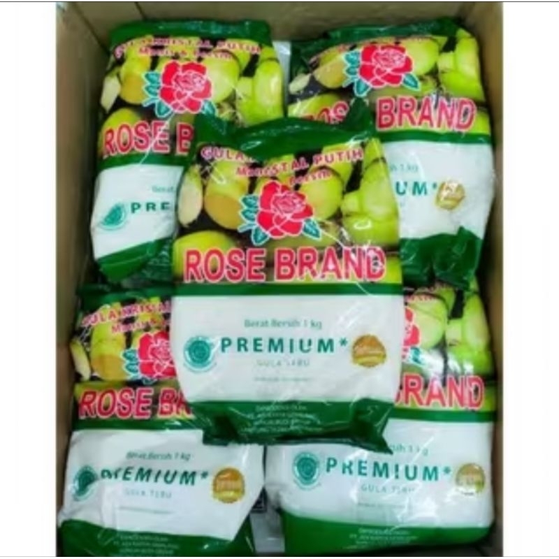 

Gula Rose brand Hijau satu karton (isi 20)