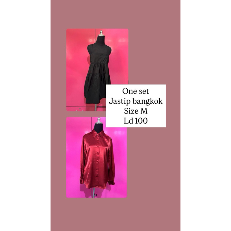 Blouse Satin dan inner HnM