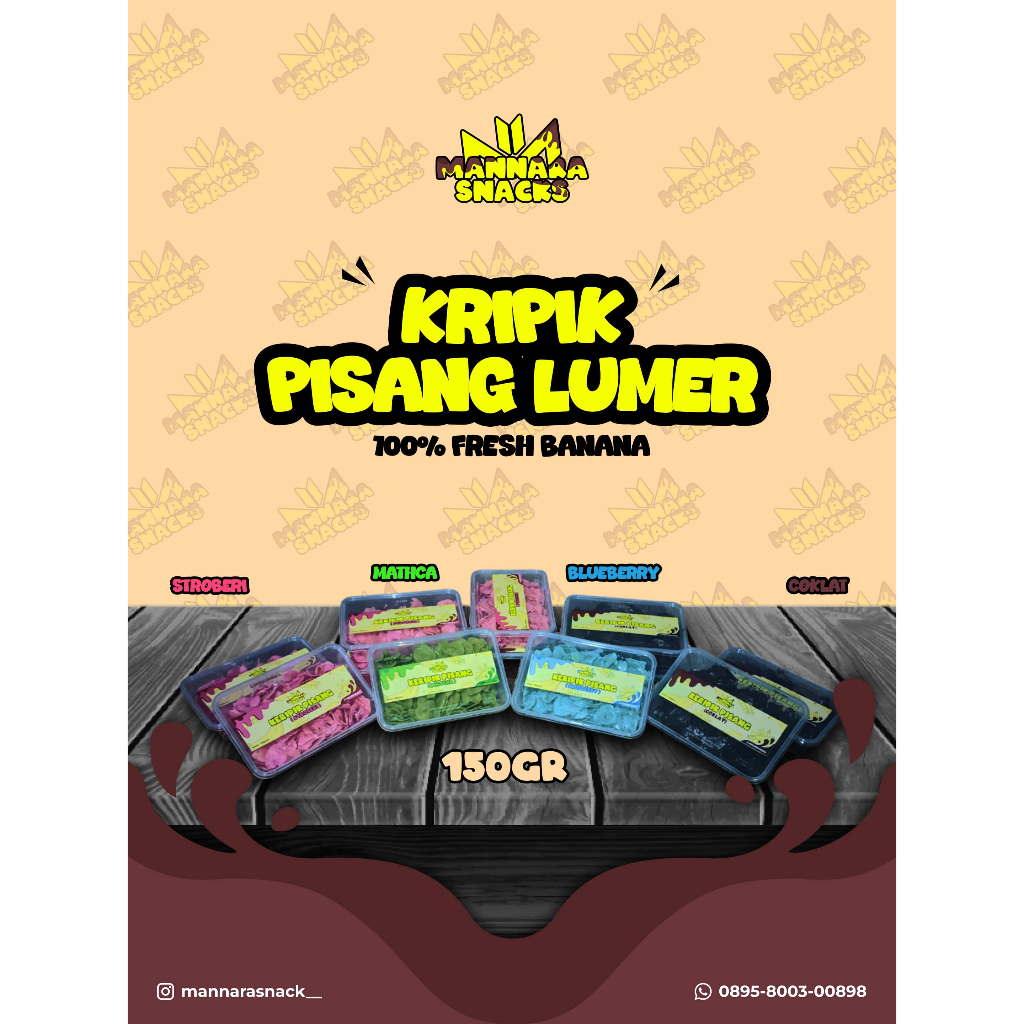 

Kripik Pisang Lumer Mannara Snack | Renyah di luar, Lumer di mulut, dan nagih