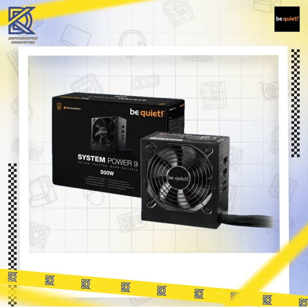 BE QUIET  SYSTEM POWER 9 500W CM - POWER SUPPLY MODULAR - PSU 80+ BRONZE CERTIFIED