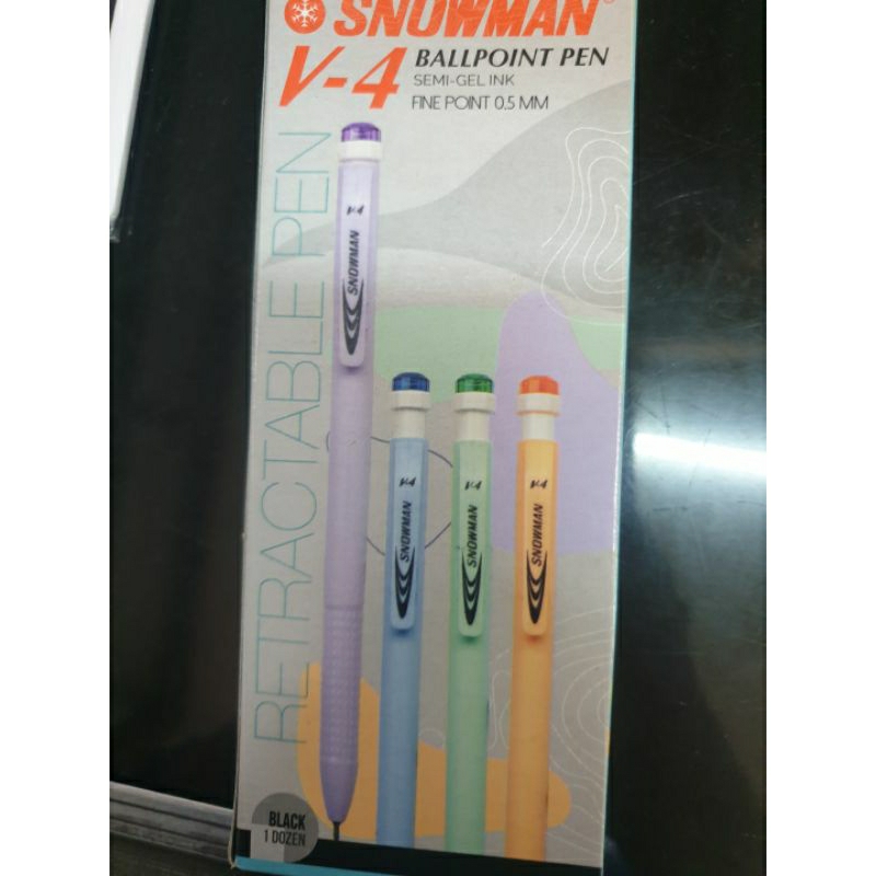 

PEN SEMI-GEL V4 SNOWMAN PER-PACK 0.5MM