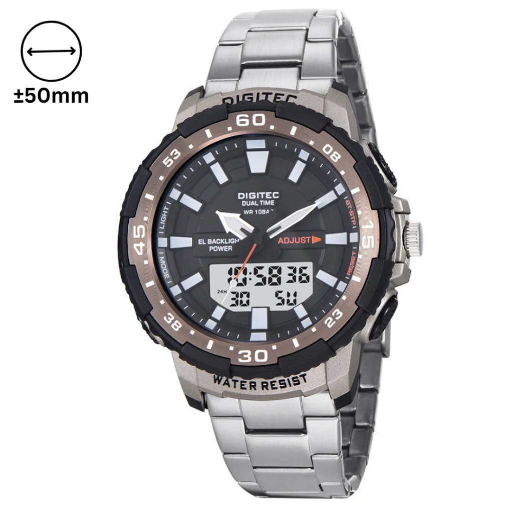 JAM TANGAN DIGITEC 2181 PRIA STAINLESS ORIGINAL