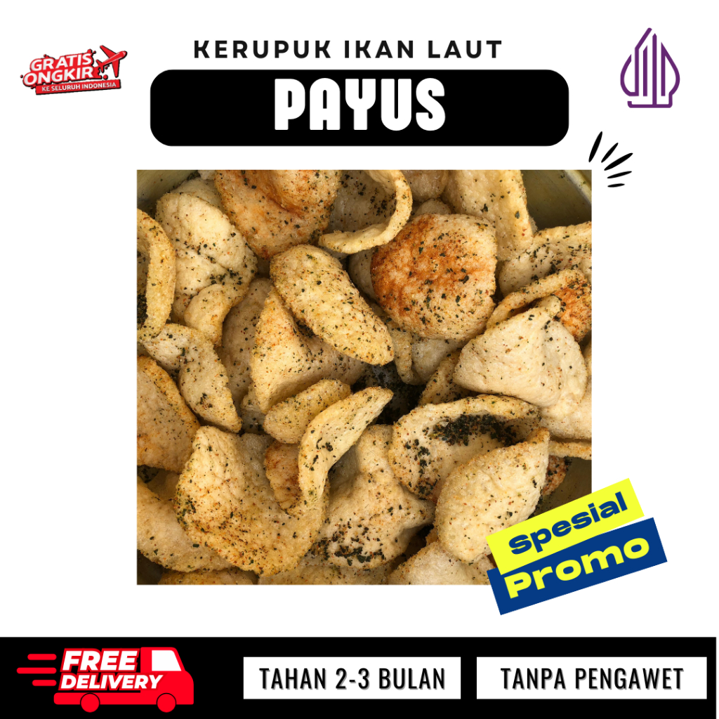 

Kerupuk | Krupuk Ikan Payus Crispy 150g