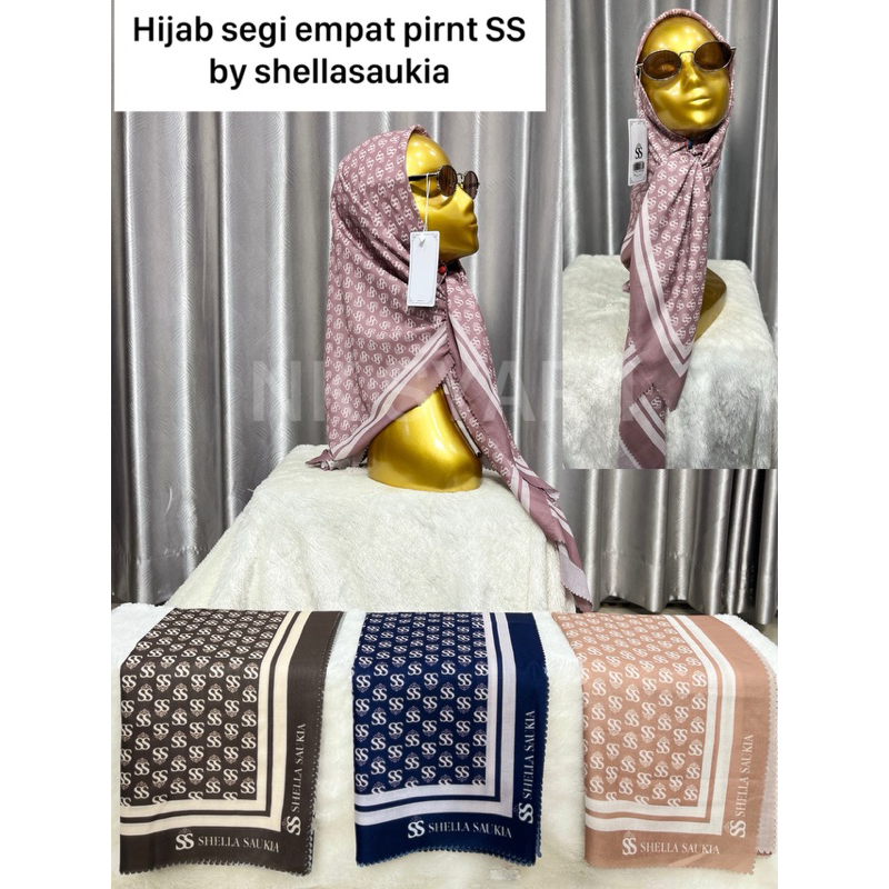 HIJAB SEGI EMPAT PRINTING SS BY SHELLASAUKIA