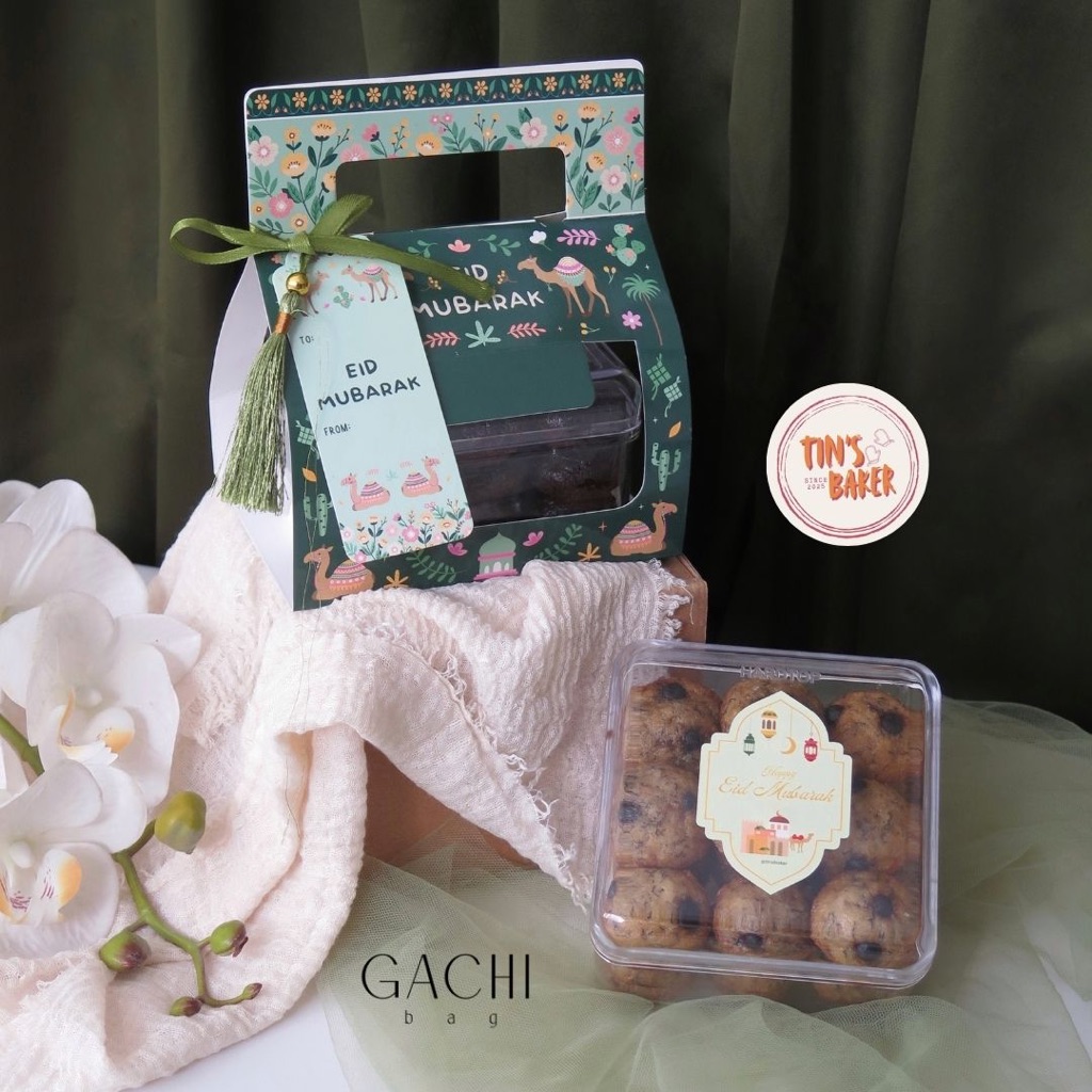 

Hampers Lebaran EID Ramadan - Baby Muffin Jar - Kue kering Nastar Lidah Kucing Putri Salju Muffin