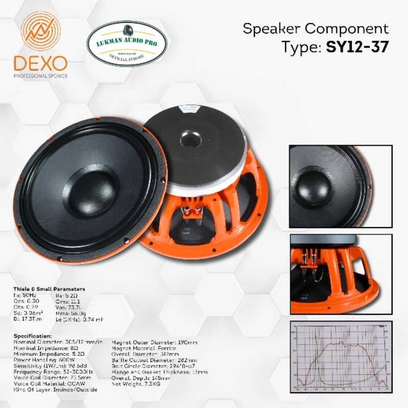 Speaker Dexo 12-37 Orange Original