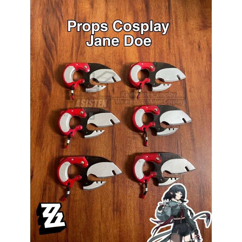 Jane Doe Cosplay Knife / Pisau / Dagger dari Zenless Zone Zero