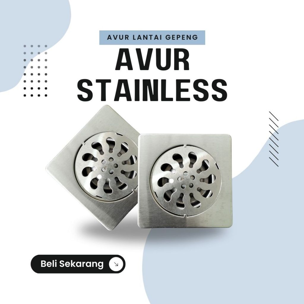 Saringan Got Kamar Mandi Stainless Floor Drain Anti Bau Afur Ysk| Avur Floor Drain Murah Berkualitas