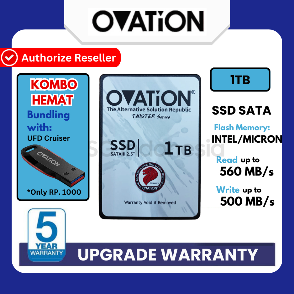 OVATION SSD 1TB 2.5" SSD SATA SSD Internal SSD SATA3 SSD Comparable SSD 120GB / SSD 240GB / SSD 500G