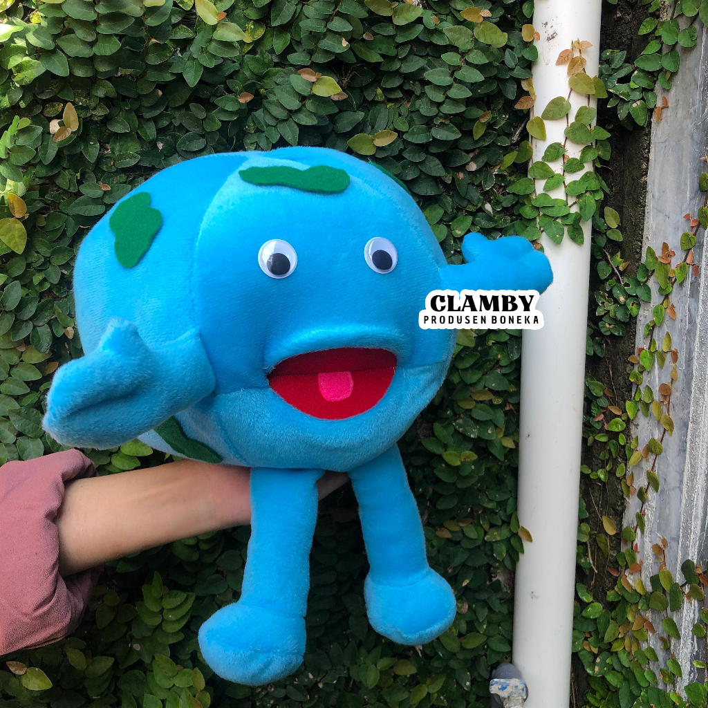 Boneka Tangan Muppet Globe Puppet Planet Dunia | GROSIR BONEKA MUPPET ANAK BUMI