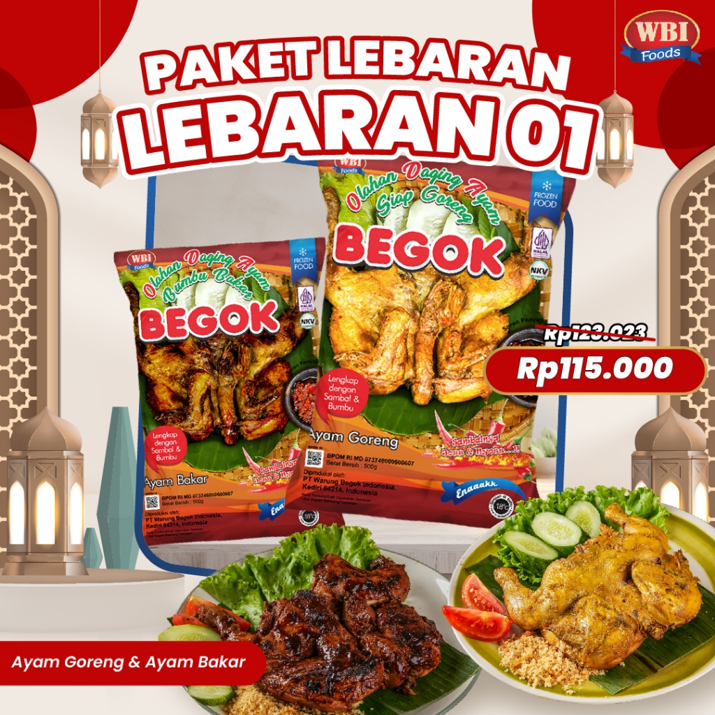 

Paket Bundling- Ayam Goreng & Bakar BEGOK 500 gr