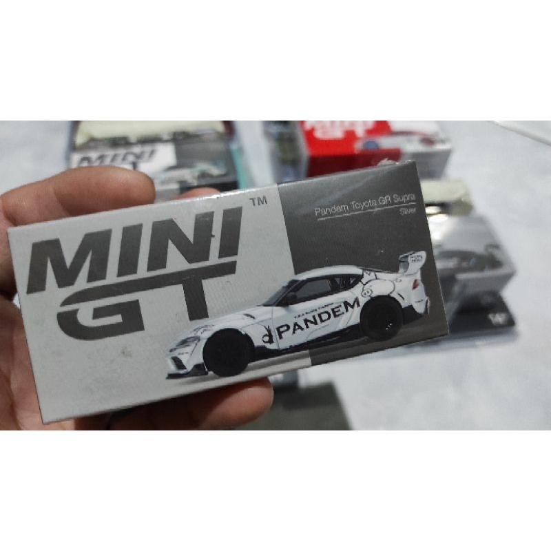 Mini GT Pandem Toyota GR supra silver