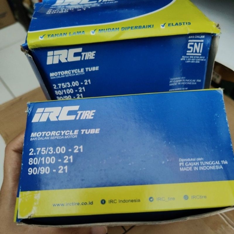 Ban dalam IRC 275/300-21 ban dalam motor ring 21