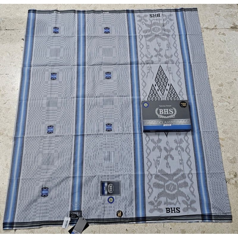 Sarung BHS Classic SKT putih Gold & Silver