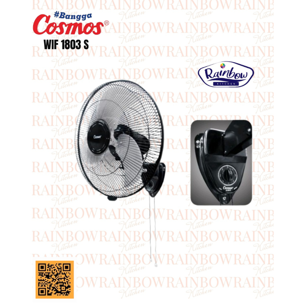Cosmos Kipas Angin Tembok Dinding Wall Fan - WIF 1803 S