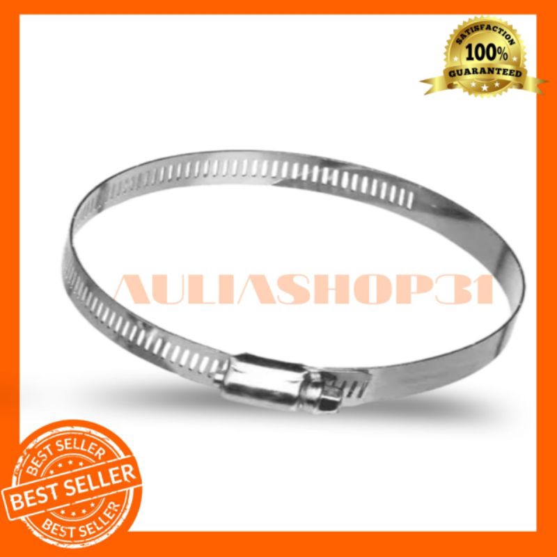 klem stainless pipa 5" 6" 8" 10" 12" / klem pipa
