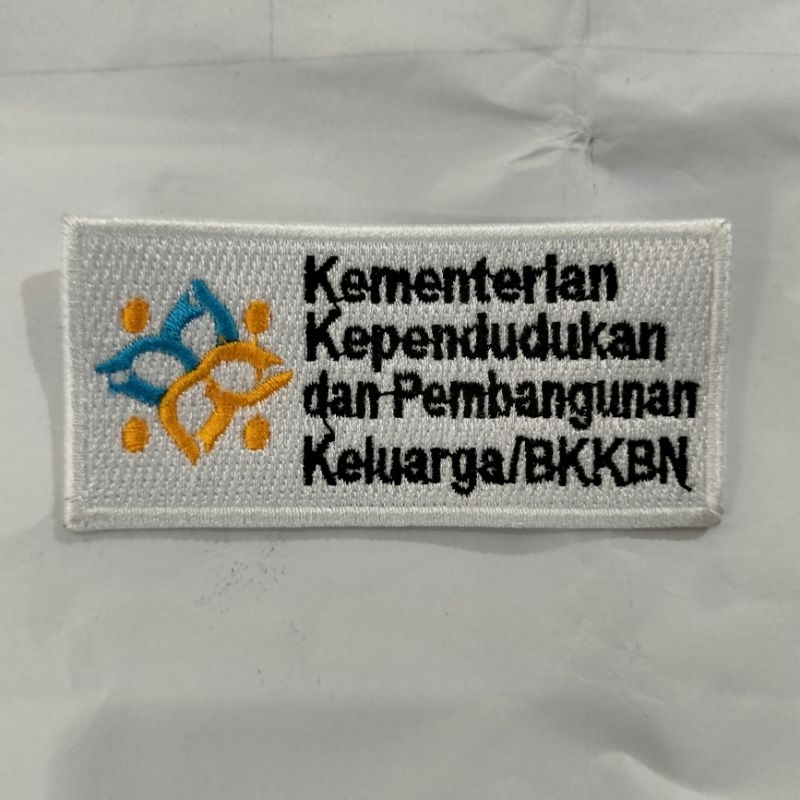 Logo BKKBN Bet BKKBN Bordir logo KEMENDUKBANGGA/BKKBN terbaru 2025