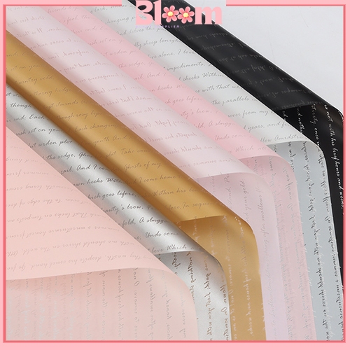 

Kertas buket bunga flower wrapping paper cellophane motif tulisan KB6076