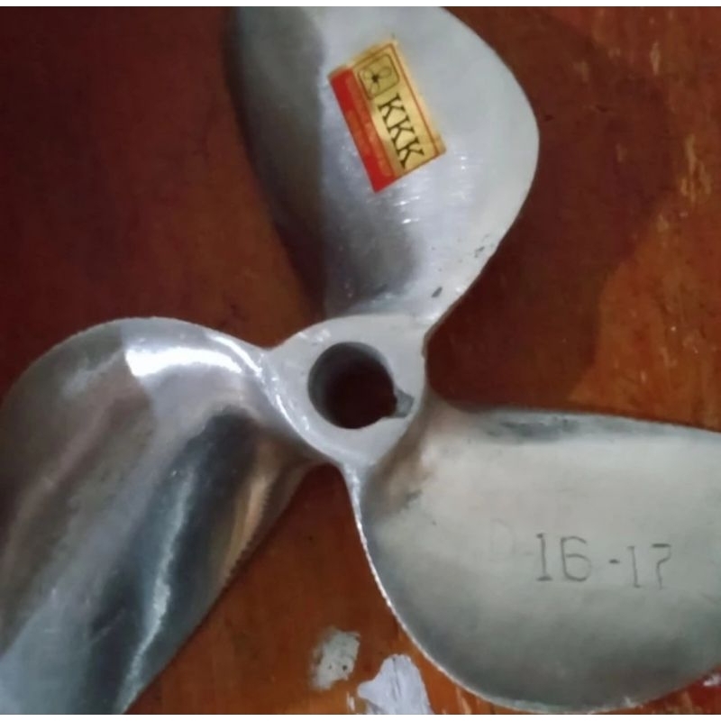 baling baling aluminium 16/17 as 3/4 untuk perahu nelayan