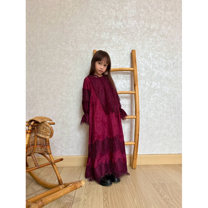 Kopuka Kids - Adzkia gamis anak premium baju idul fitri anak baju lebaran anak baju anak muslimah ga