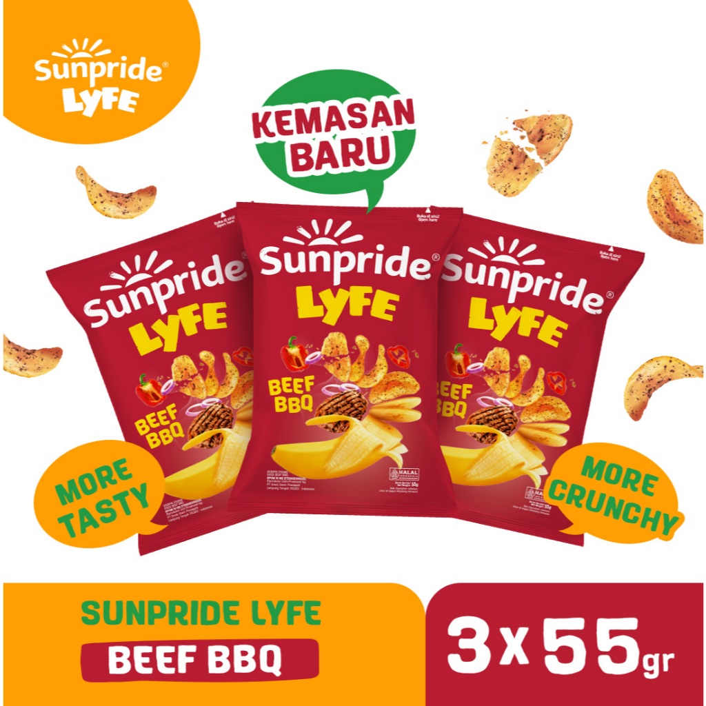 

Sunpride Lyfe Chips BBQ 55gr x 3 pcs