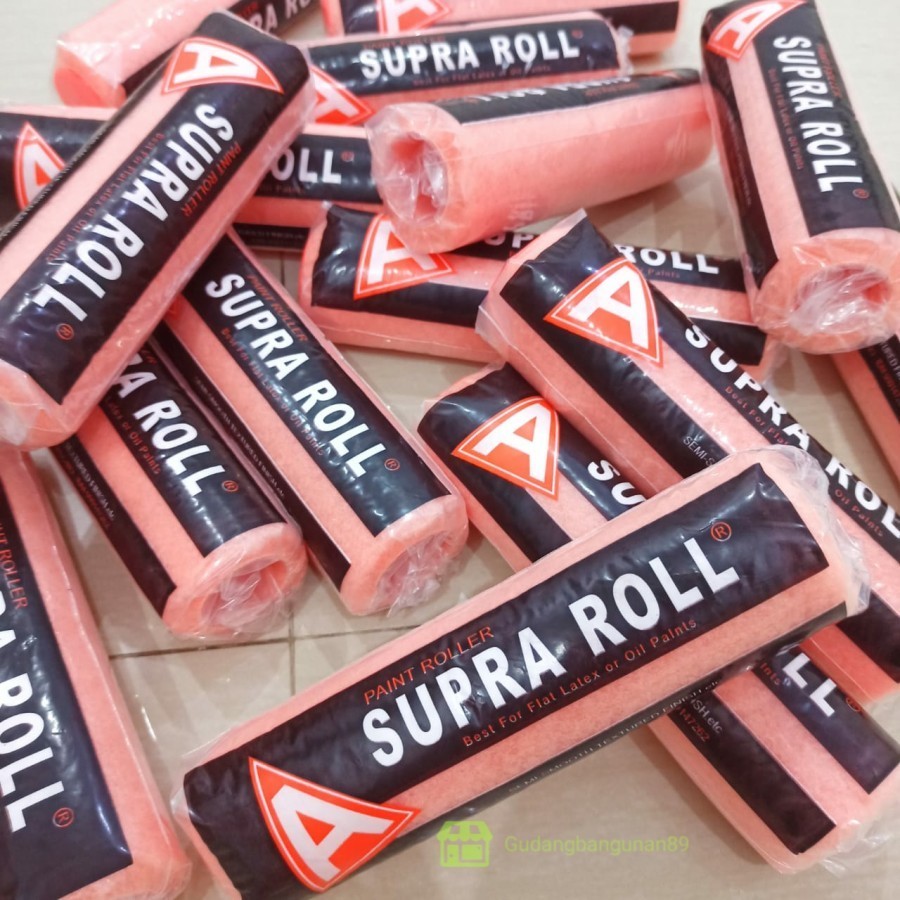dds01 Bulu kuas rol supra 9" inc/refil bulu rol cat tembok besar/isi rol cat