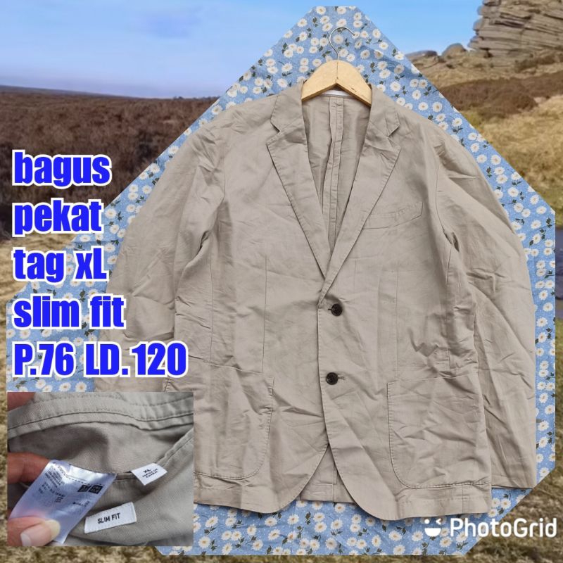 jaket jas blazer outer uniqlo core