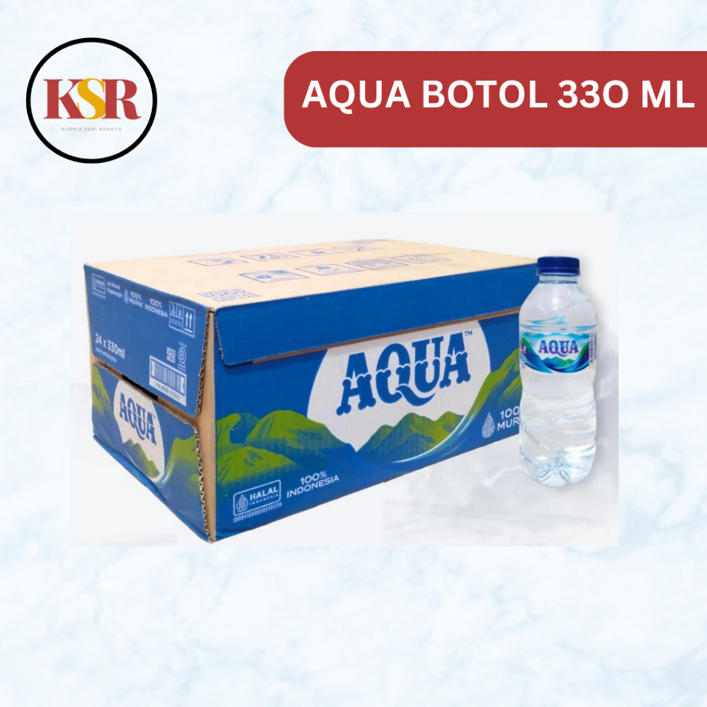 

[KSR] AQUA Botol 330ml Dus - 24 x 330 ML [ Khusus Bandung ]