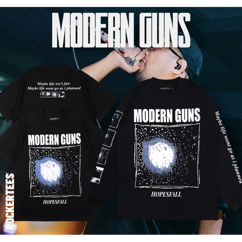 MODERN GUNS - HOPESFALL BLACK T-SHIRT / LONGSLEEVE | ORIGINAL MERCHANDISE