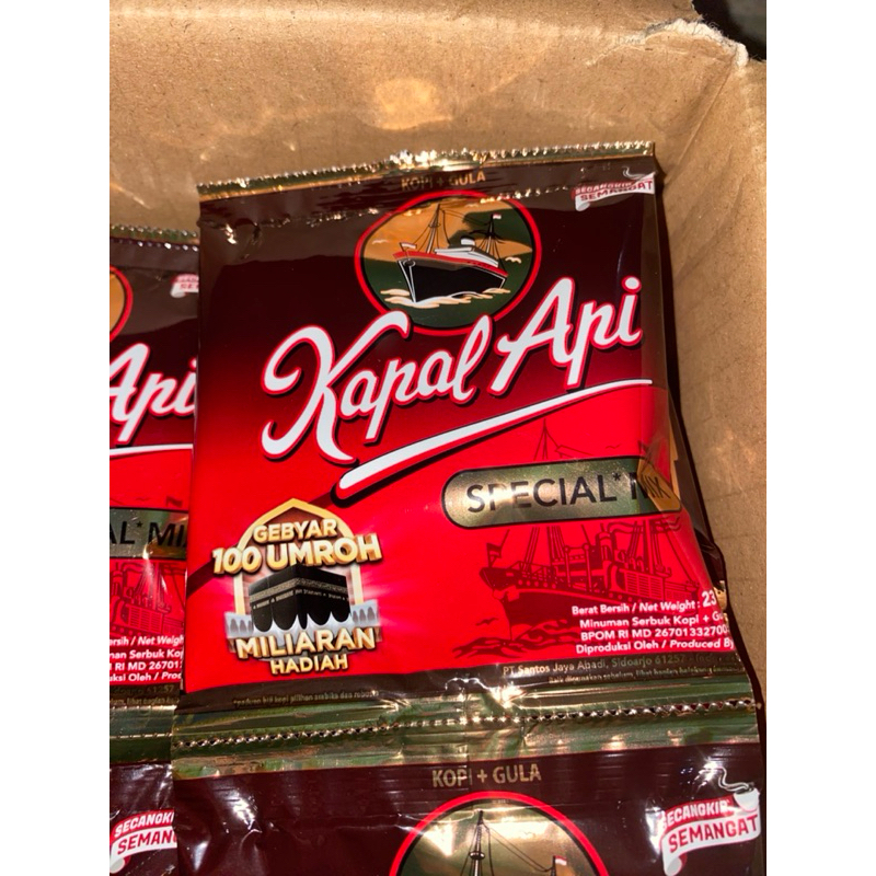 

kopi kapal api special mix 23g 1 karton (isi 12renceng)