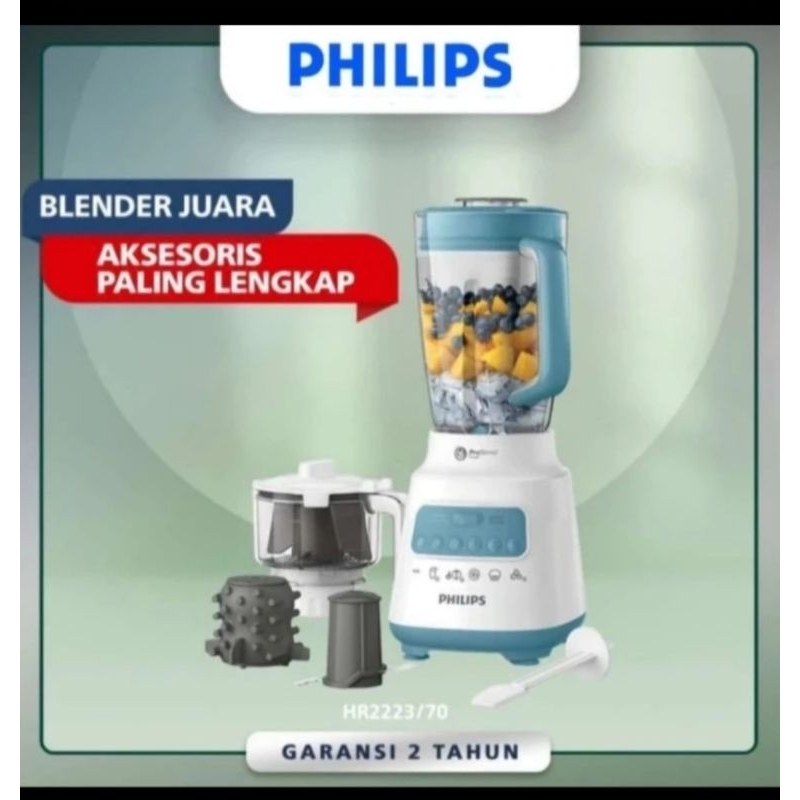 BLENDER PHILIPS HR2223/70 [4IN1 ]CHOPER SAMBEL MAKER PENGUPAS BAWANG