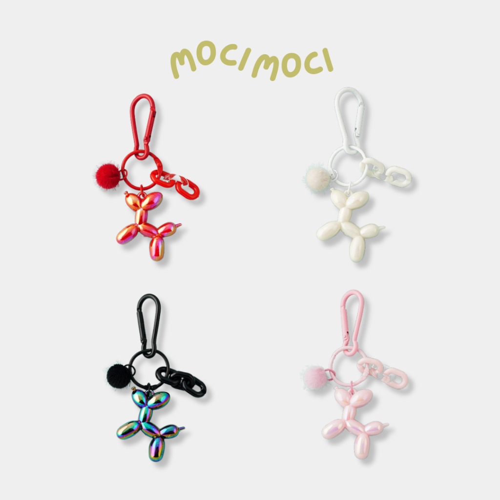 Mocimoci - Poodle Baloon Bag Charm Keychain