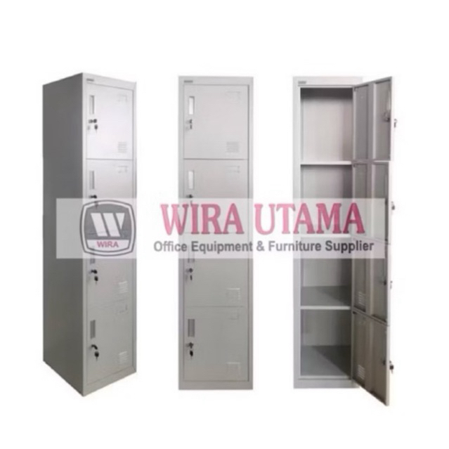 Loker Besi 4 Pintu / Loker Karyawan 4 Pintu / Loker Staff 4 Pintu / Loker Besi / MEDAN SUMUT