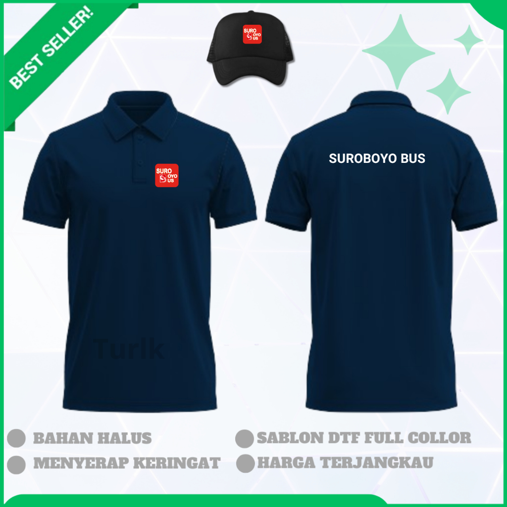 Baju Suroboyo Bus Poloshirt Bus Suroboyo Bus Custom Polo Halus
